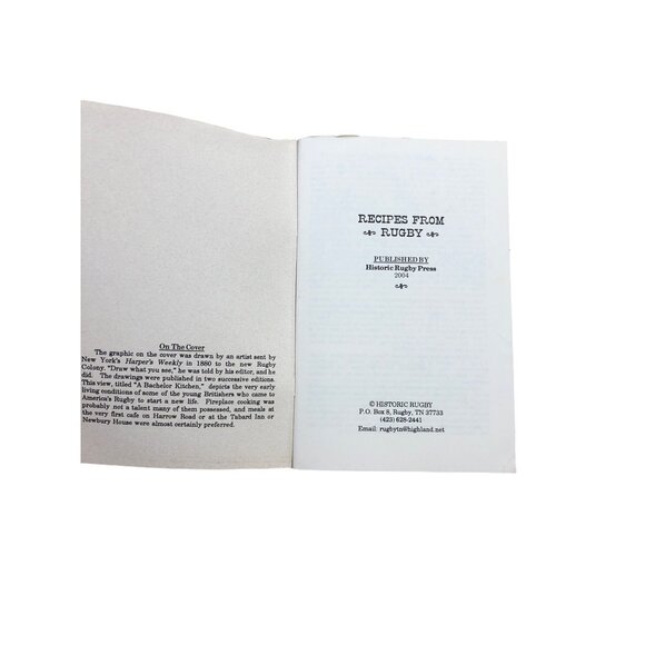 Recipes From Rugby Historic Tennessee Paperback Community Cookbook - Picture 3 of 4